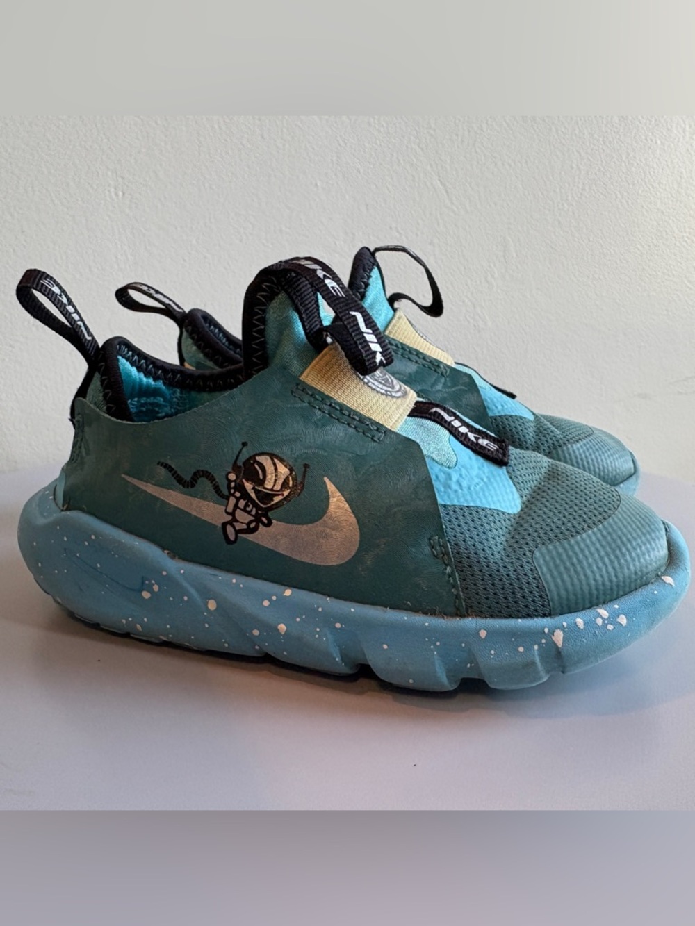 Nike Flex Runner 2 Lil Space Explorer Slip-On Toddler Sneakers, Blue. Sz 8c
